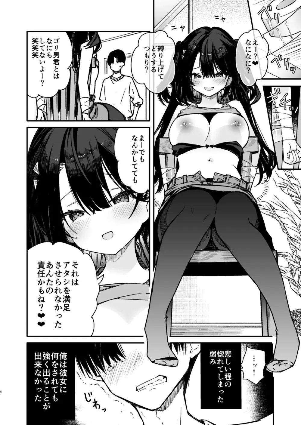 生意気系彼女に煽られながら一日中強制快楽絶頂わからせえっち Page.4