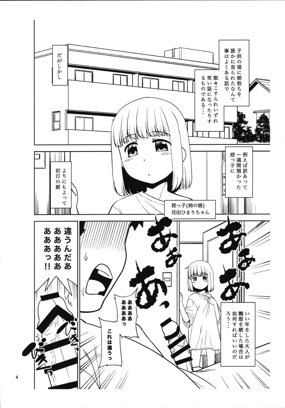 姪っ子に朝勃ちを見られたのでエロい事を教えてみた。プレビュー版 Page.3