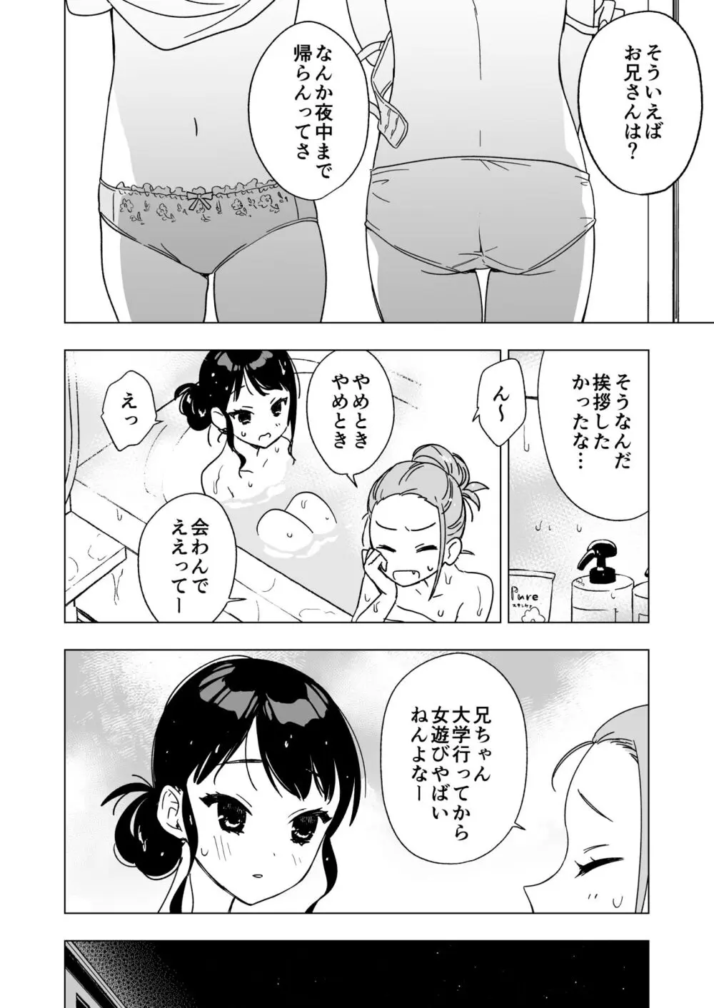 眠れないお泊り会の夜、親友のお兄さんと― Page.6