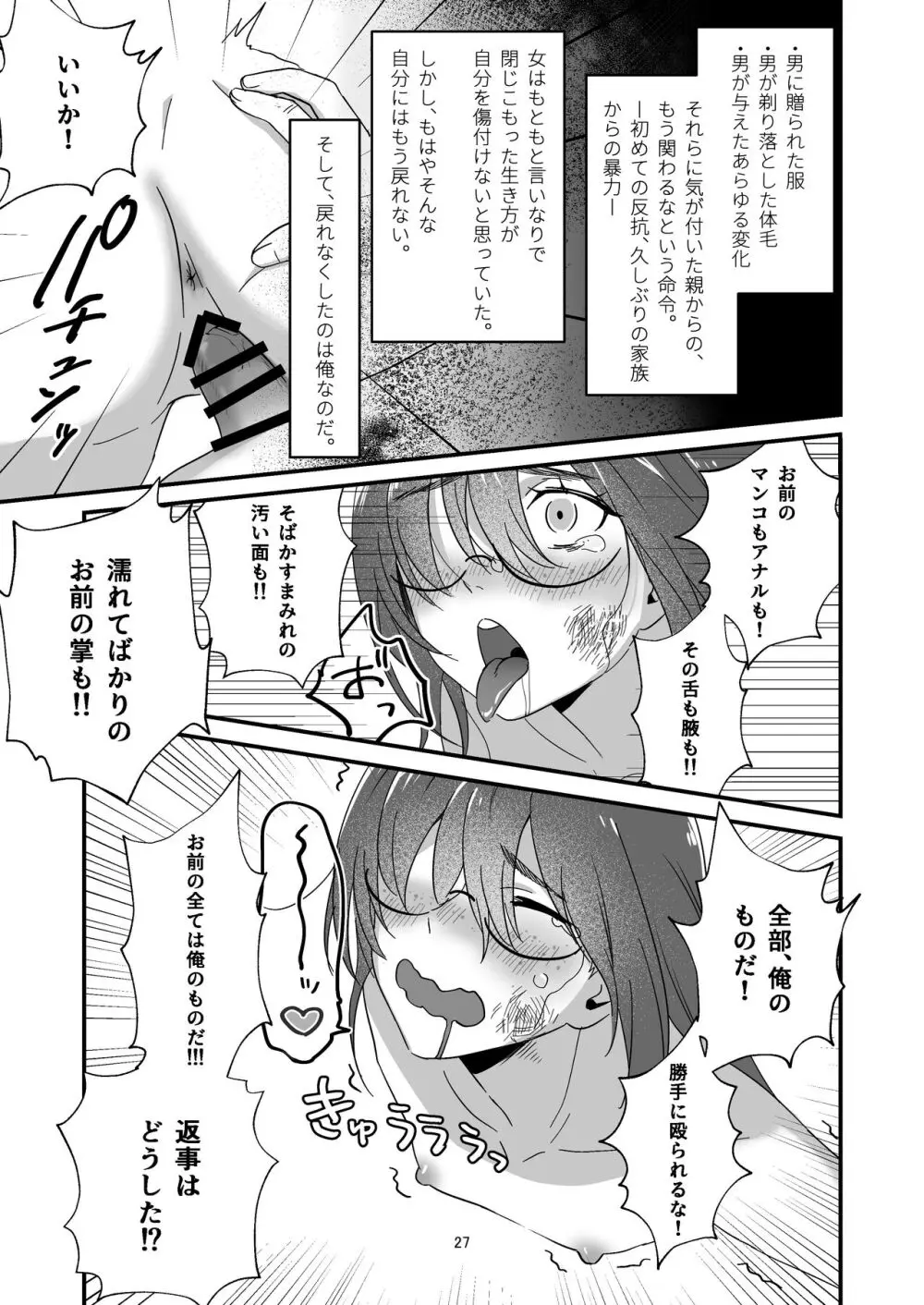 陰キャボサ髪手汗女 Page.27