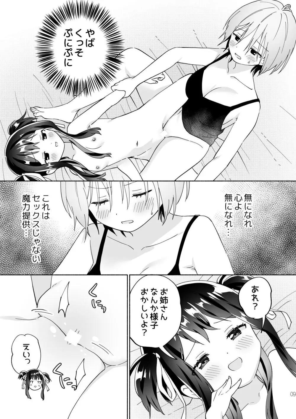 メスガキ魔法少女と濃厚百合わから接触 Page.8