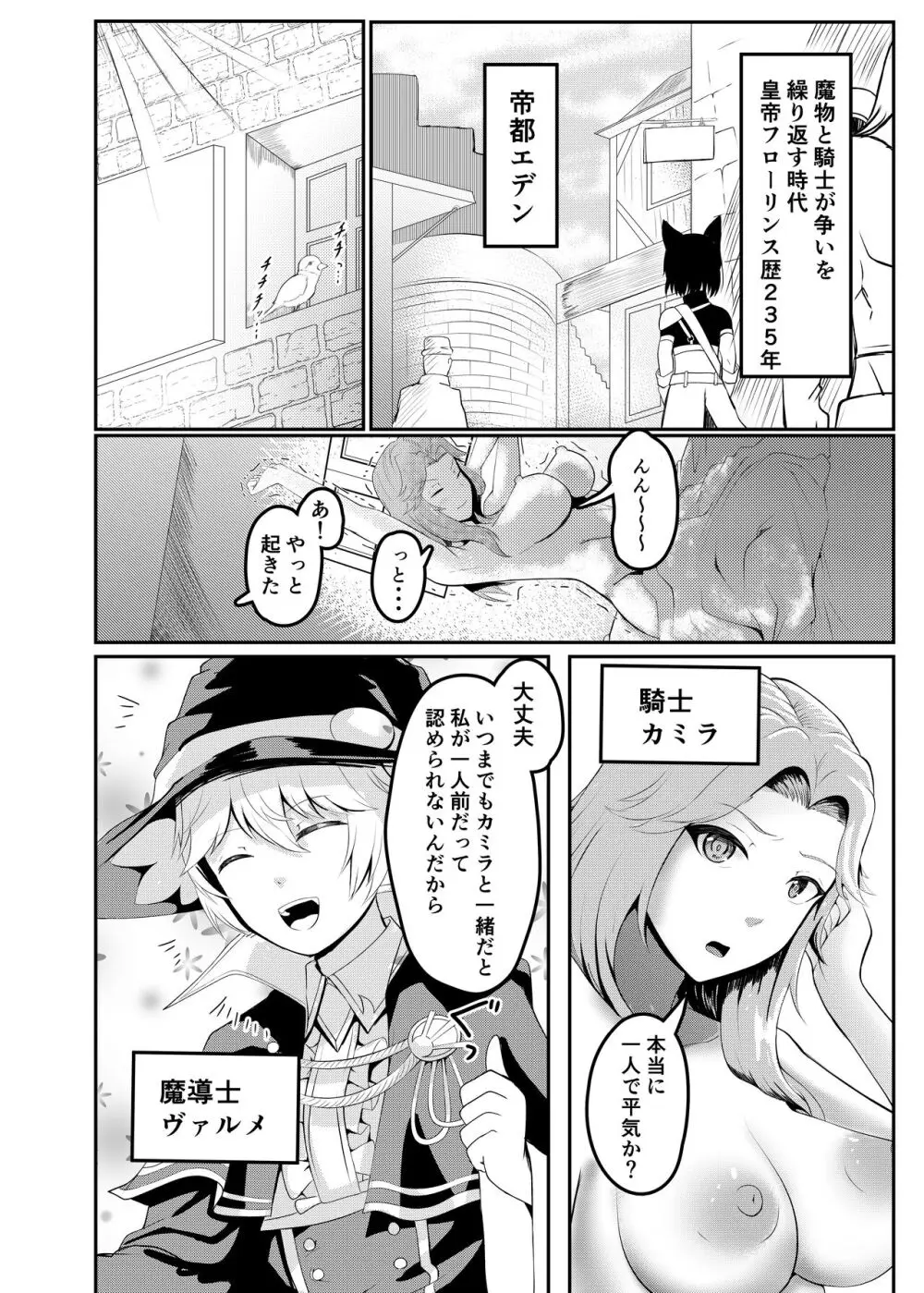 女騎士が自分にNTR×完堕ちするまで後〇日 Page.4