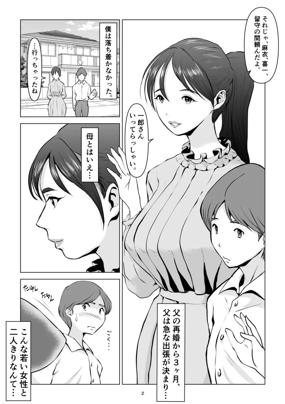 父の居ぬ間に、母の誘惑に我慢できず、妊娠させてしまった話。2 Page.2