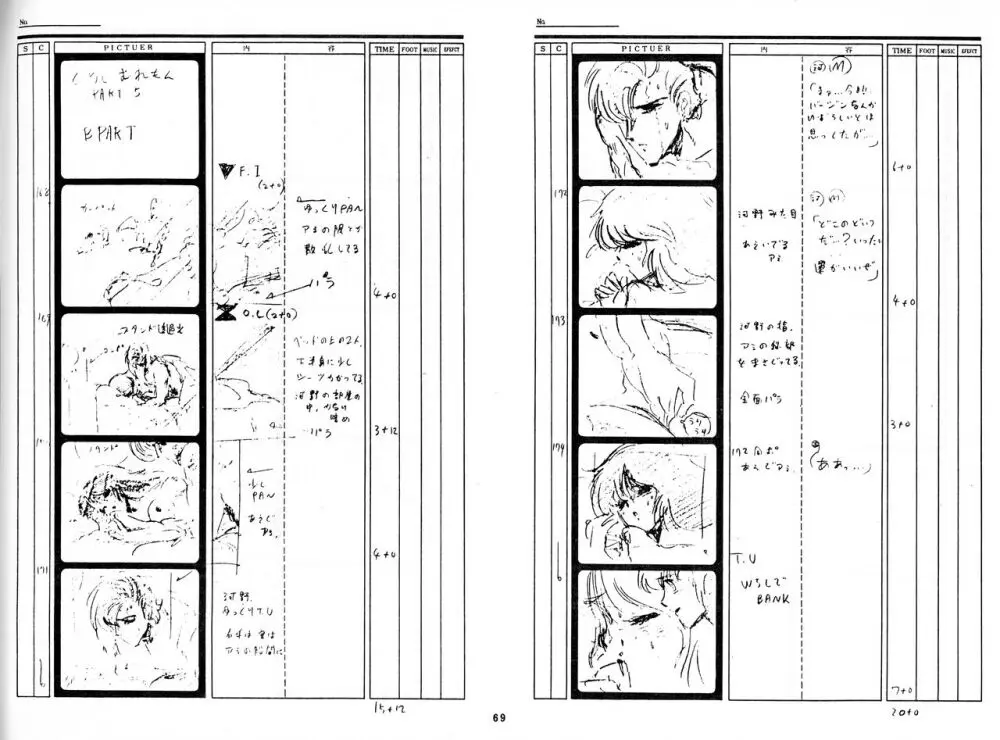 くりいむレモン 絵コンテ･設定資料集 PART1 ｢媚･妹･Baby｣ ＆ PART5｢亜美･AGAIN｣ Page.66