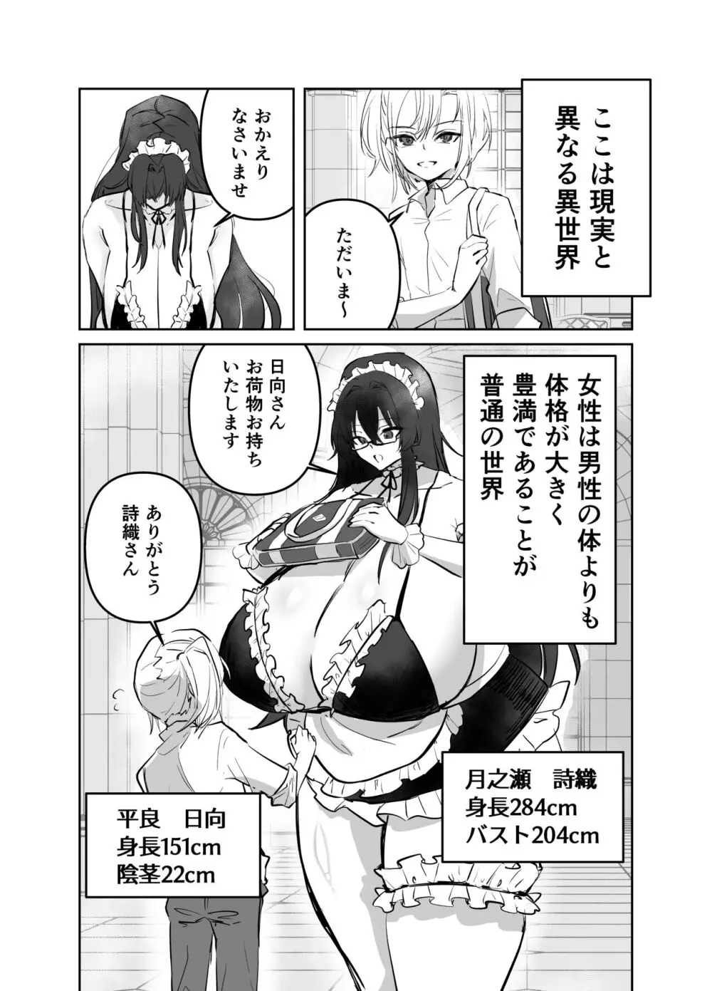 でかくてえっちな世界線～詩織・日向編～ Page.2