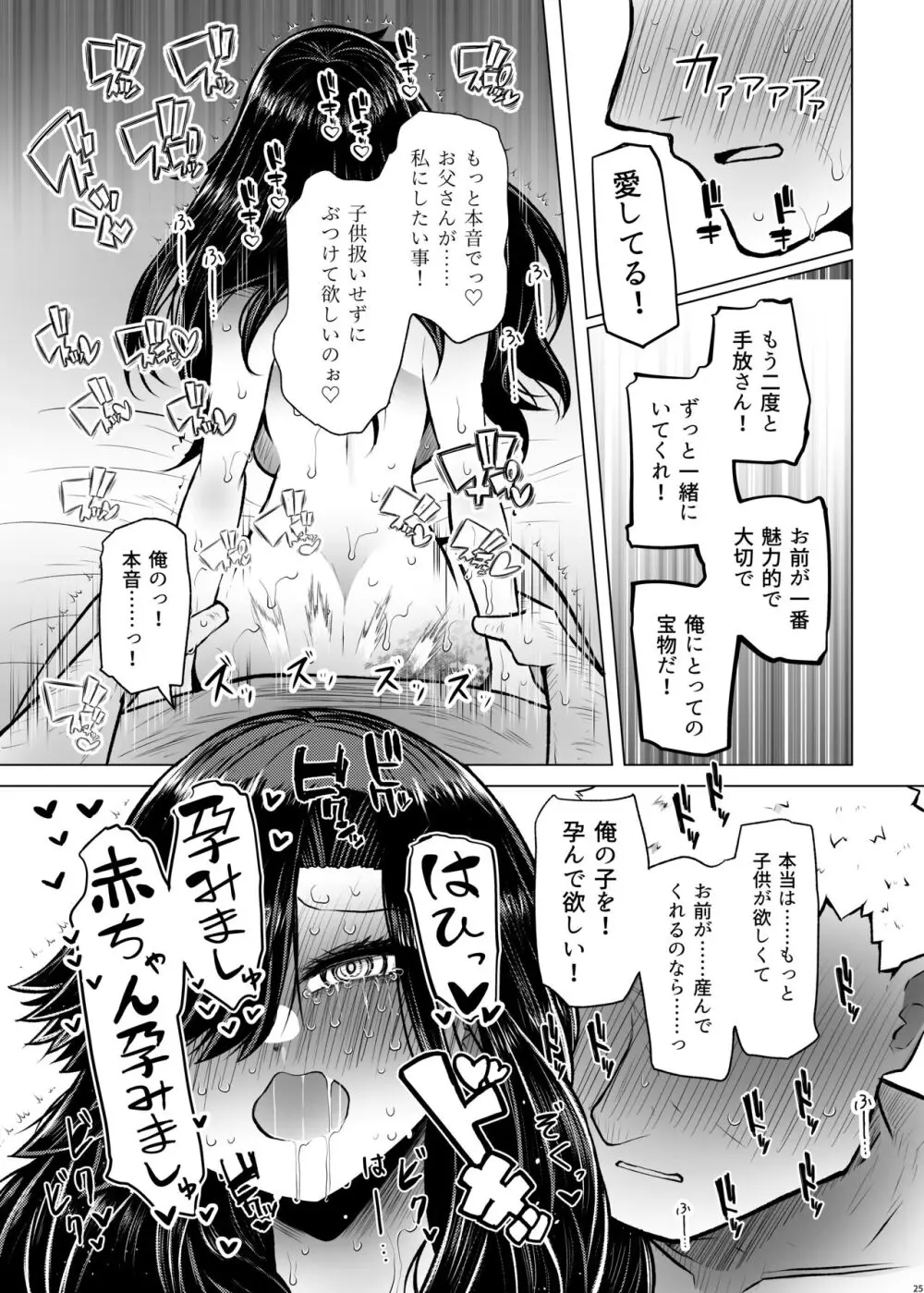 遺伝性疾患のリスクが無いなら実父と子作りしてもいいよね♥4 Page.25