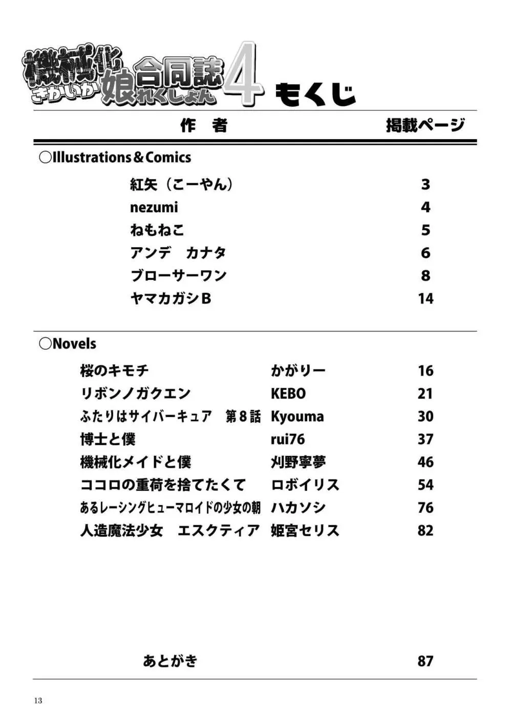 機械化娘合同誌4 Page.13