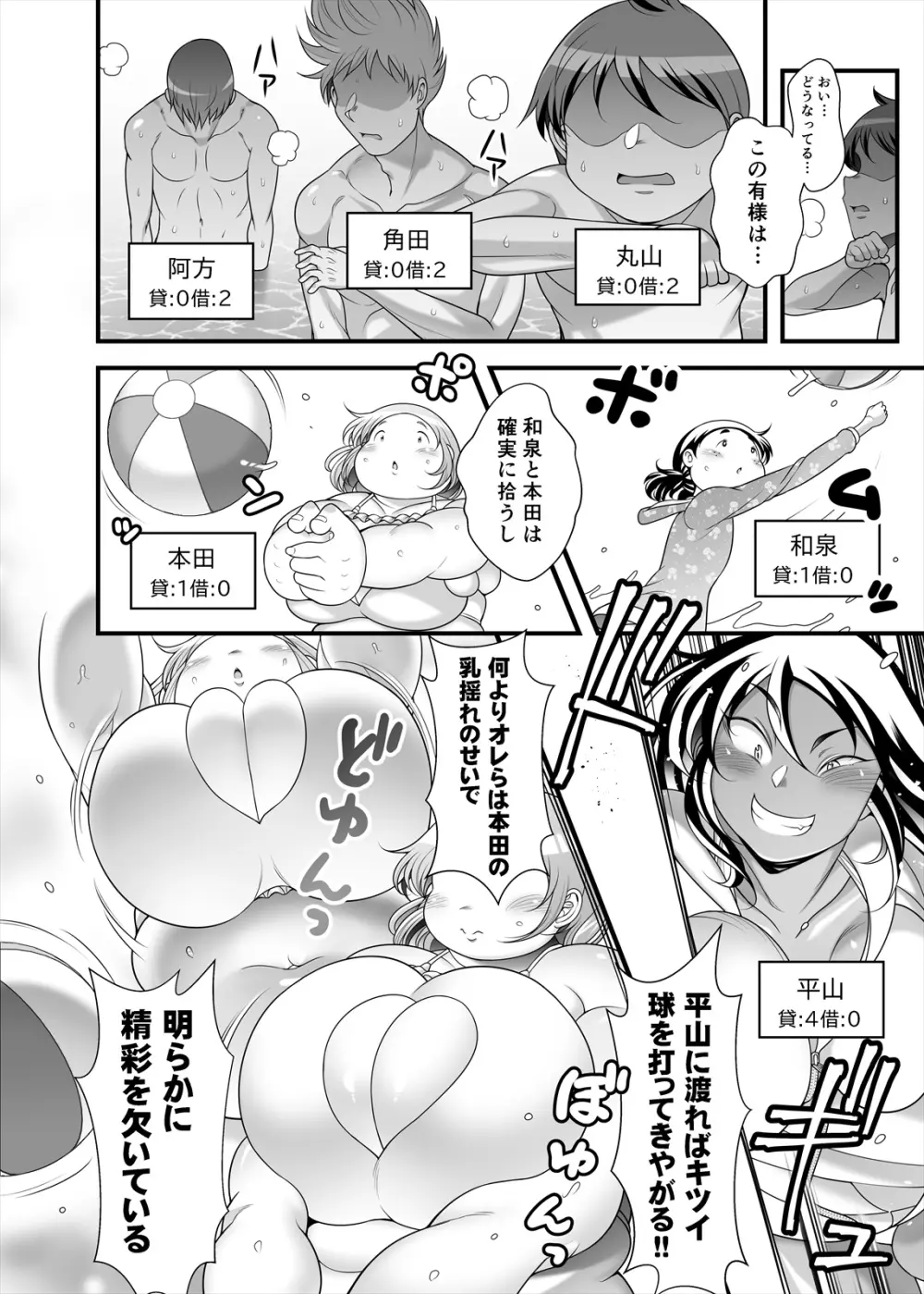 ぽちゃオナペット本田さん 7 プール編 Page.36