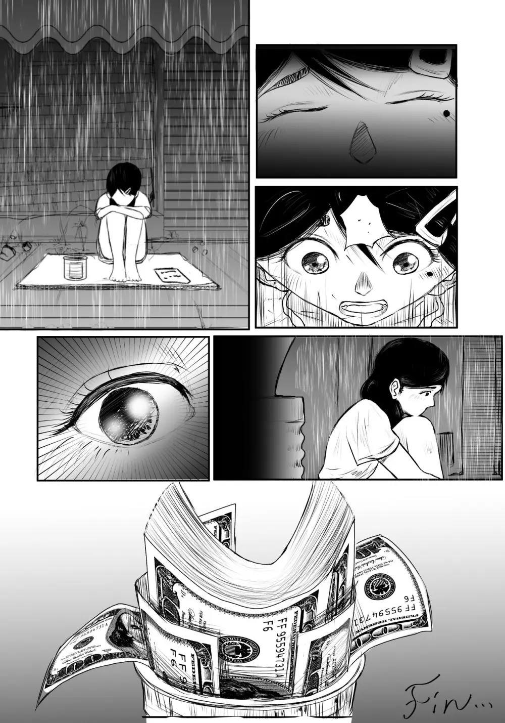 The Girl in the Rain Page.9