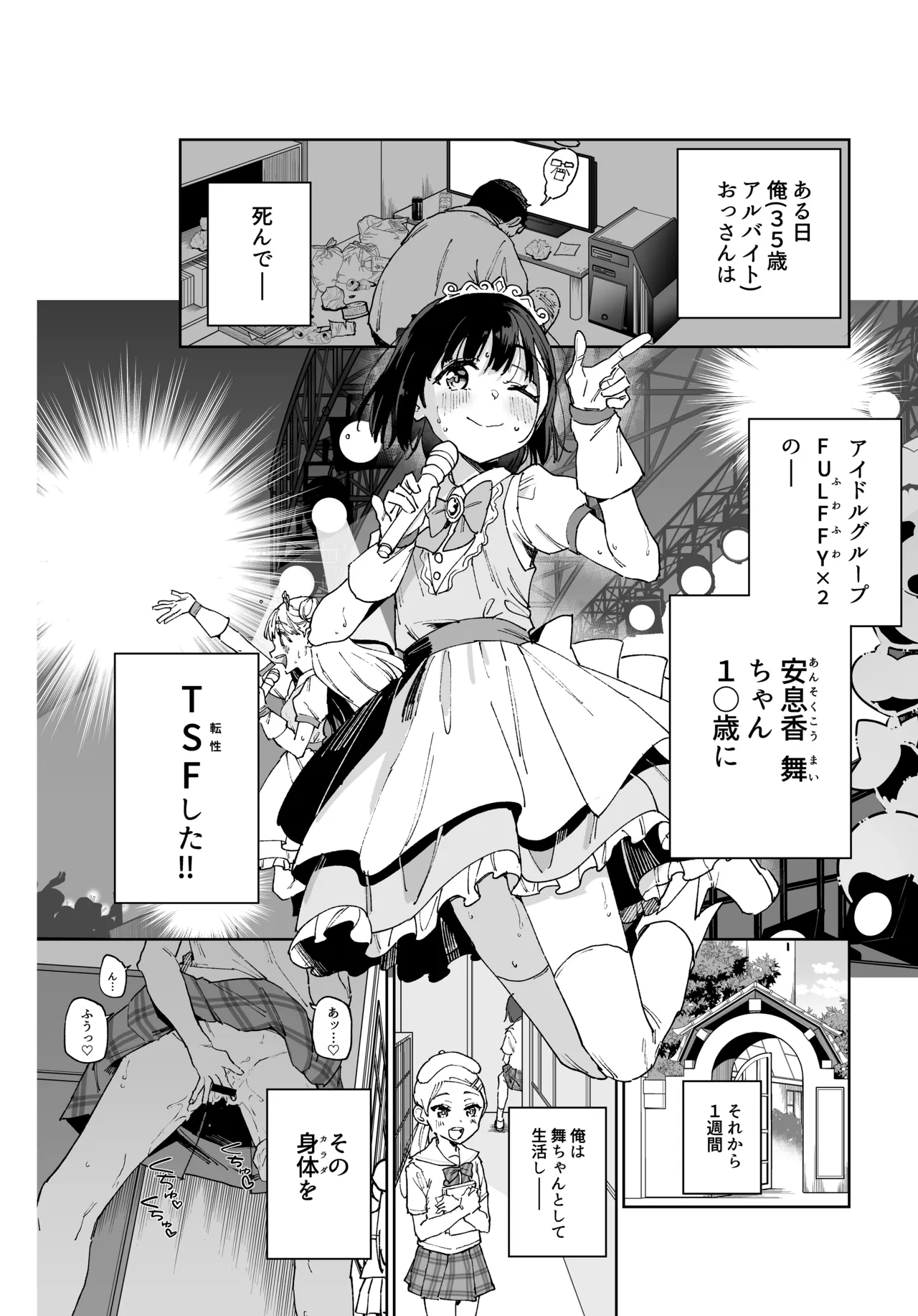 女子○学生アイドルにTSしたからメンバー全員とレズセする2 Page.2