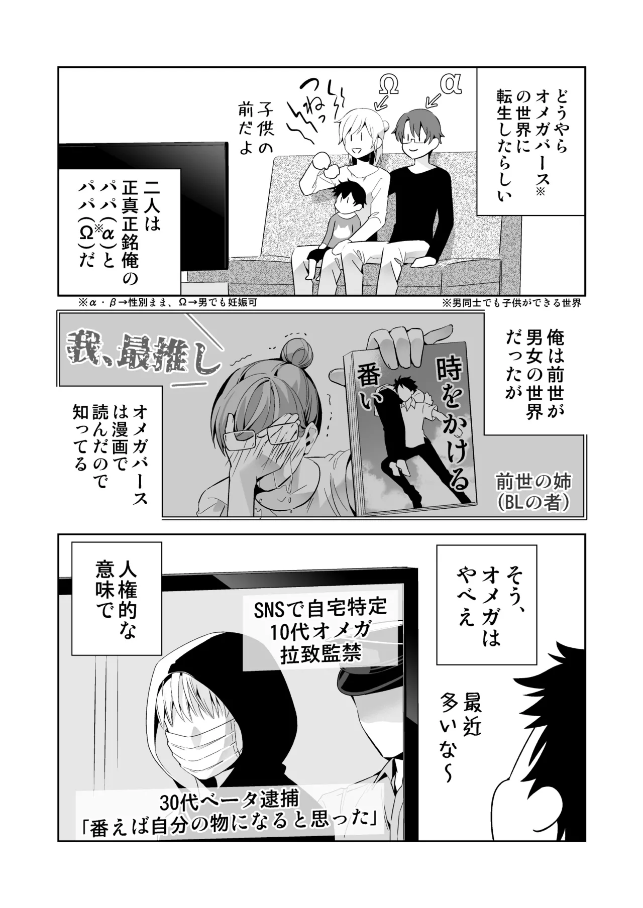 オメガバースの世界に転生したモブの話 Page.4