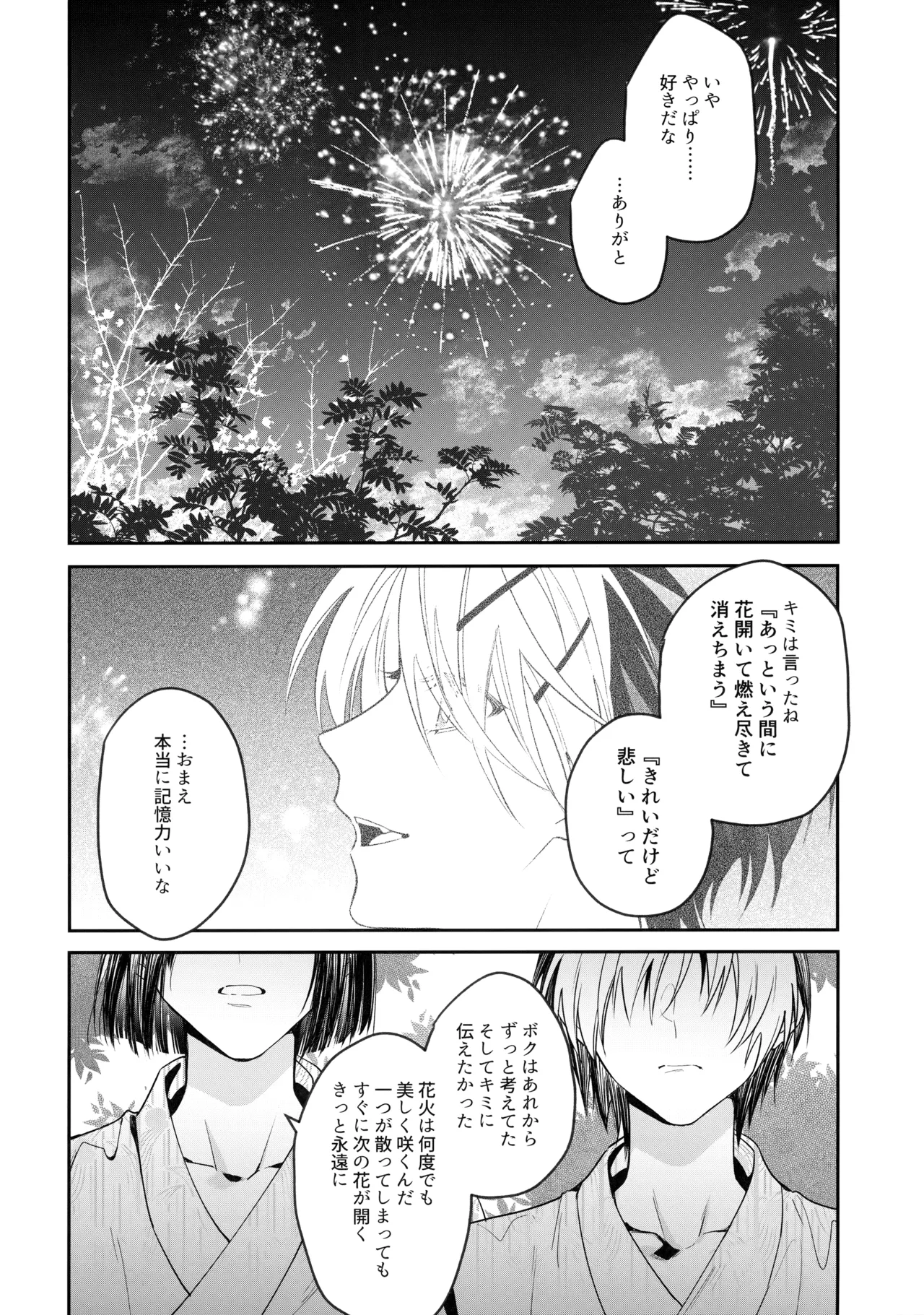 花火うつろひ横を見ば 汝ねと鈴蘭咲き匂ふ Page.69