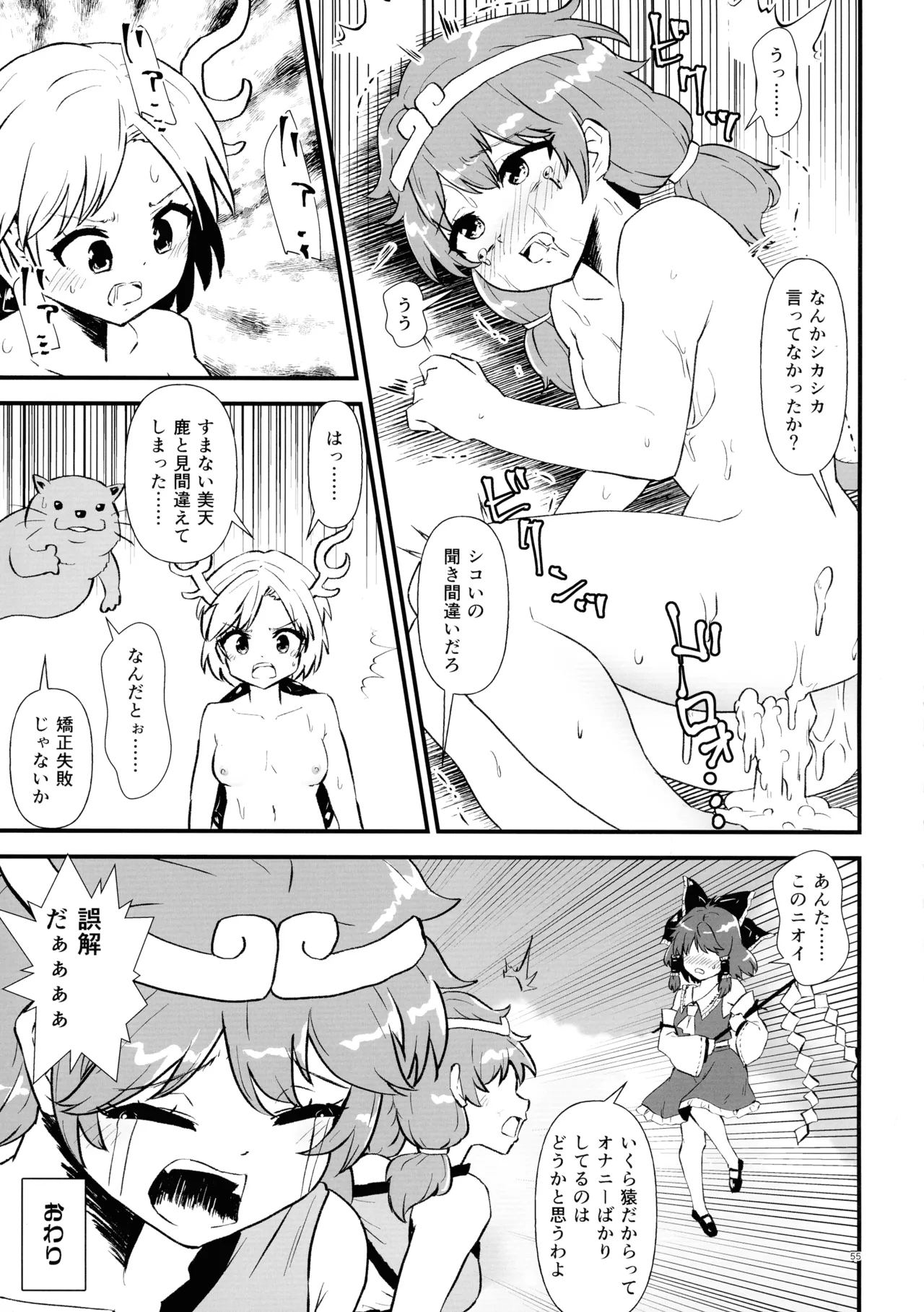 東方ふたなり射精管理合同誌 Page.54