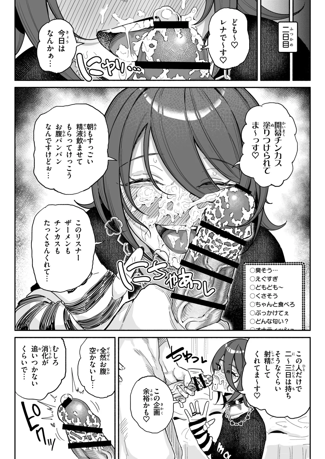 ちん嗅ぎ系配信者一週間チンカスザーメン生活 Page.7