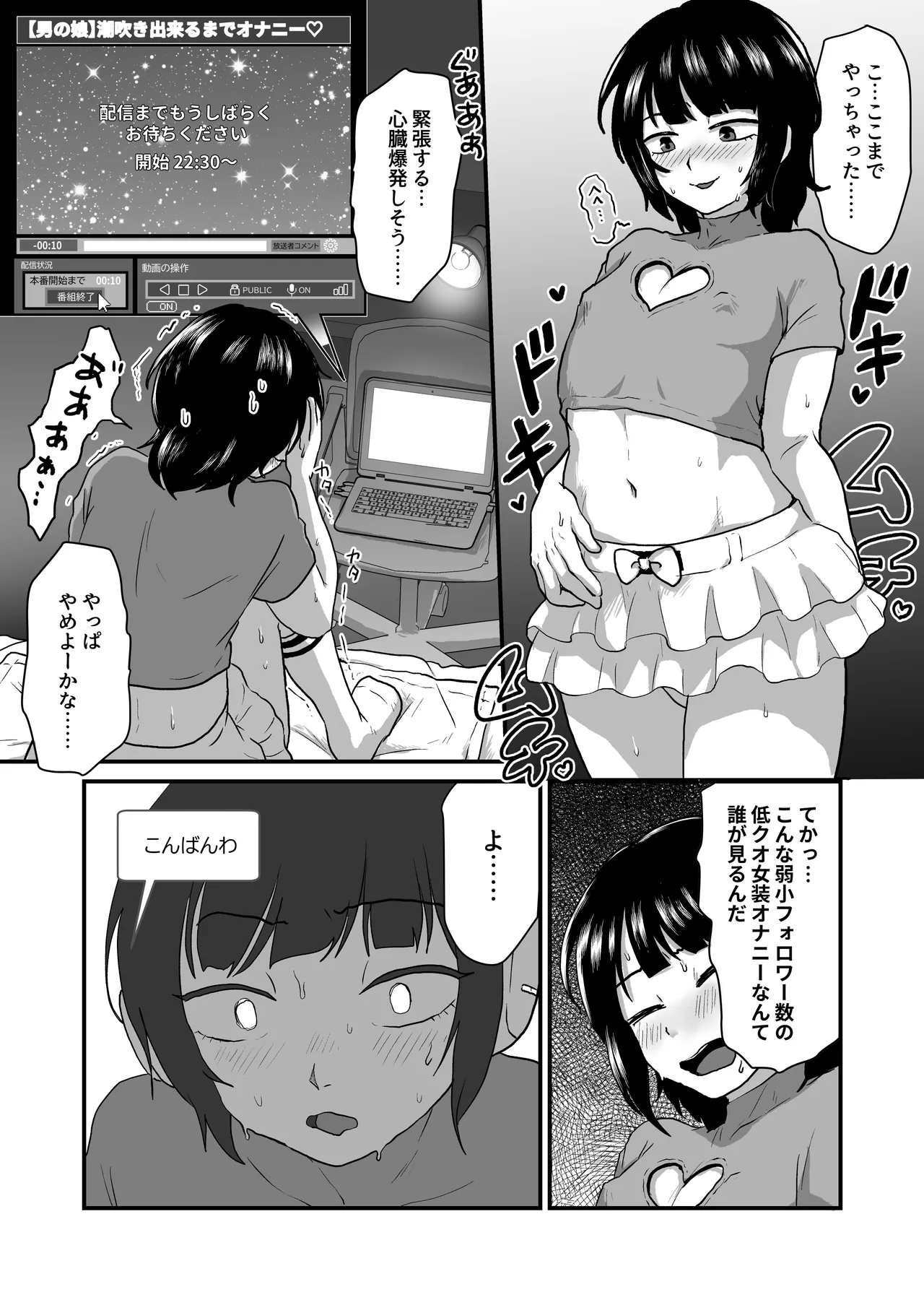 男の娘の潮吹き応援配信 Page.7