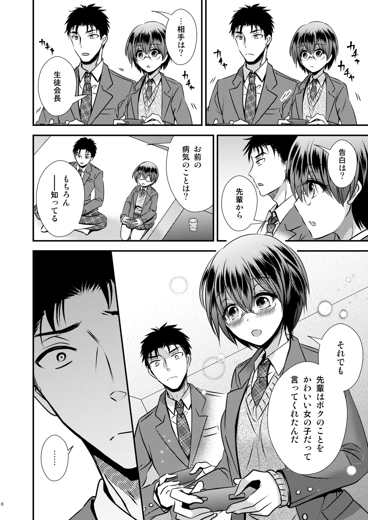 彼氏もちTS地味子のボクと親友 Page.6