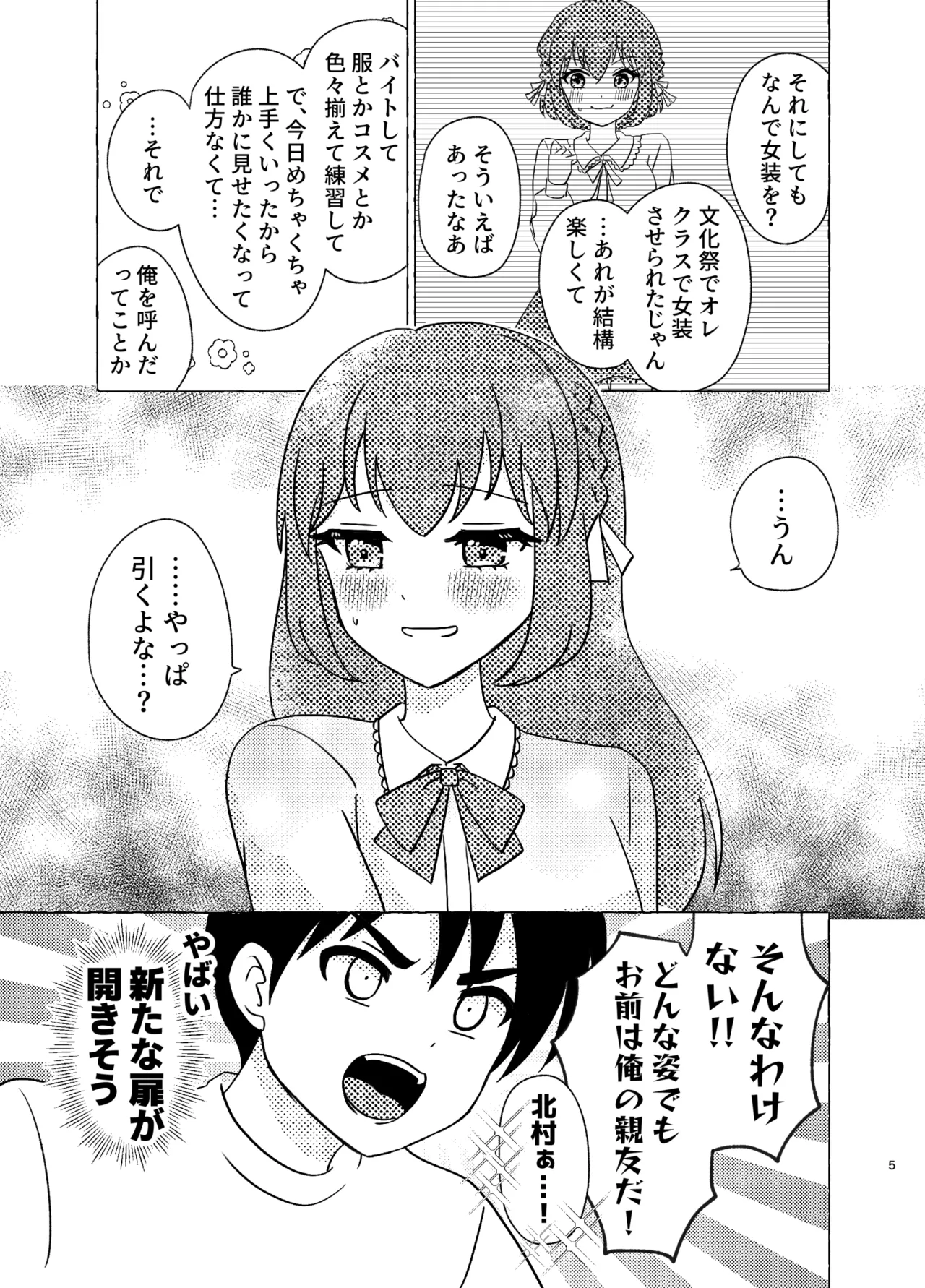 親友×女装=恋人 Page.5