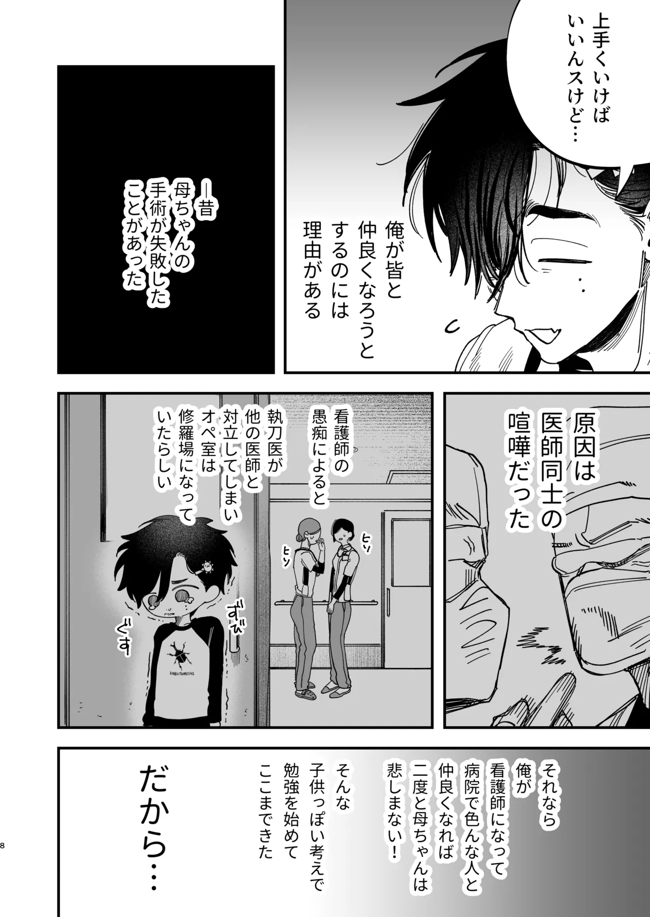 冷酷な外科医が犬のような看護師に勃起させられる Page.9