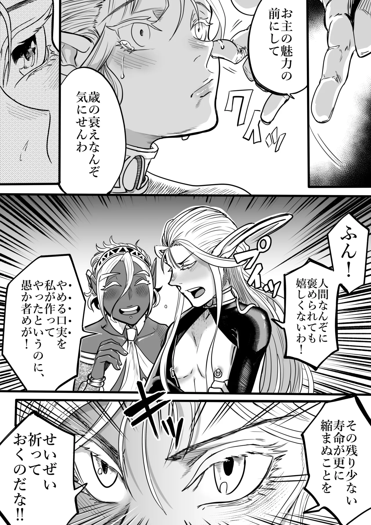 ツンデレエルフとダークエルフとの3P Page.17