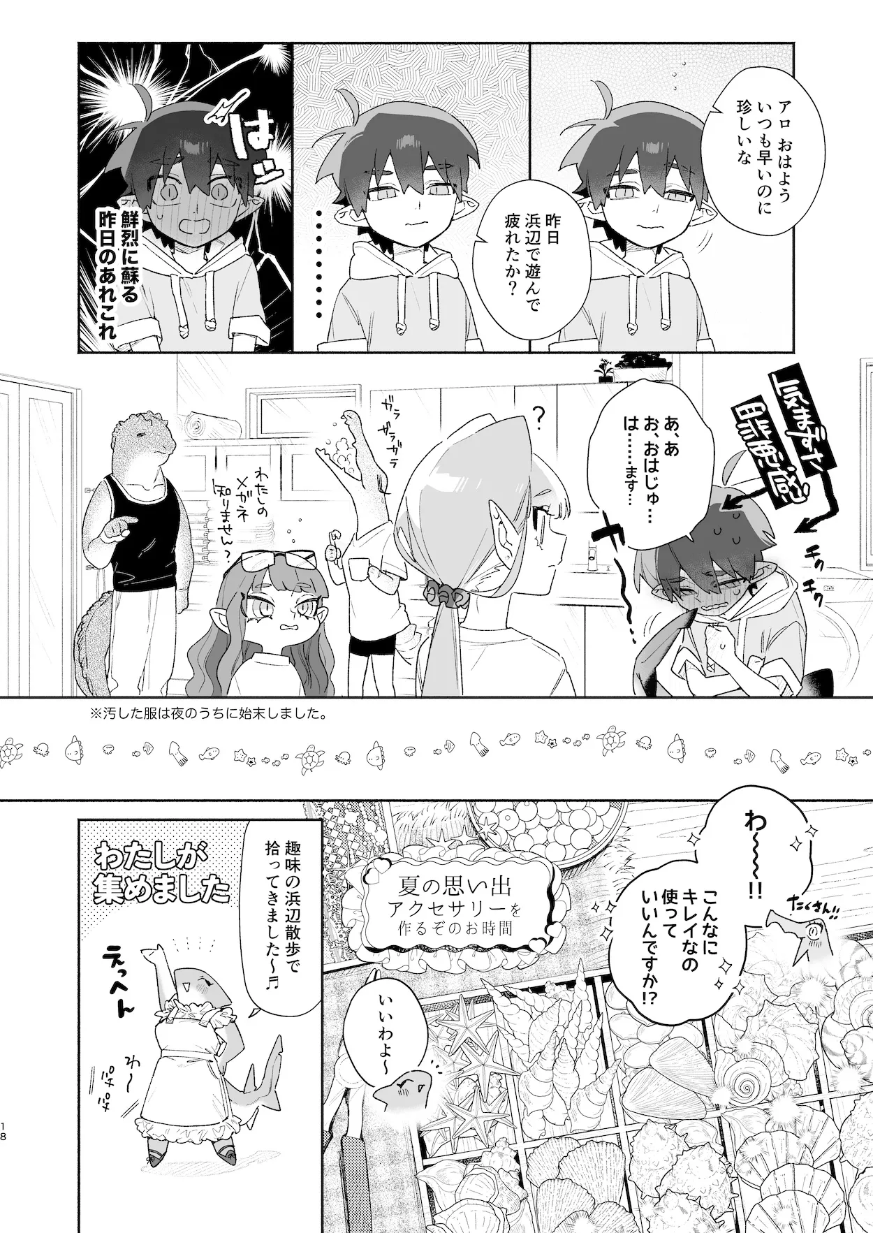 ♂が受け。ワニちゃん×サメくん前編 Page.19