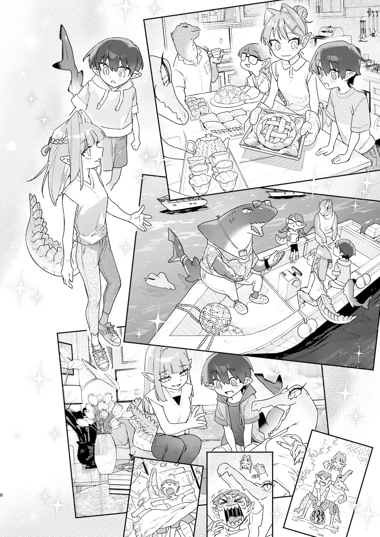 ♂が受け。ワニちゃん×サメくん前編 Page.9