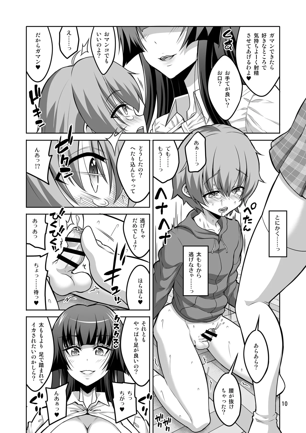 ふたなりJ◯ 逆アナル風俗嬢 射精管理調教 Page.9