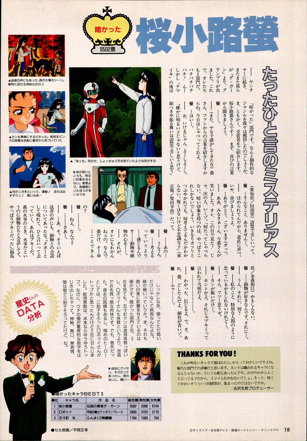 アニメディア 1993年2月号 Page.10