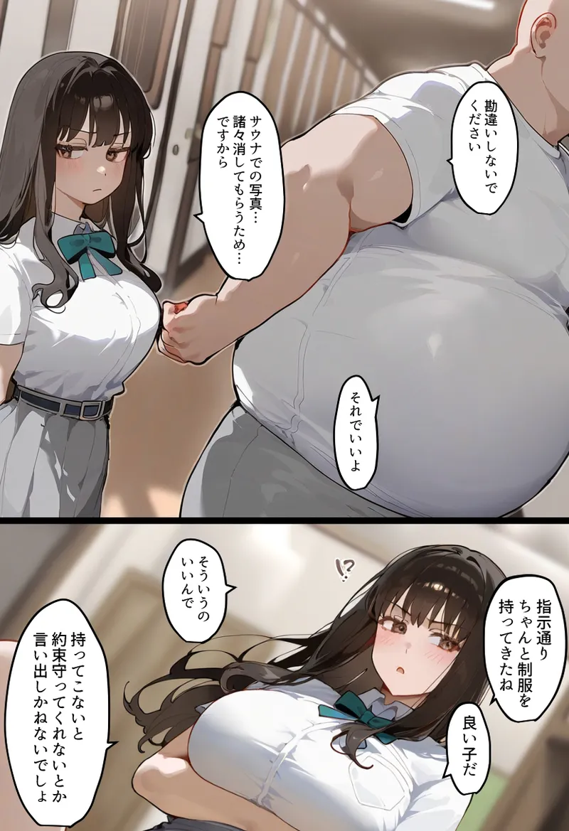 僕の爆乳学級委員長とお母さん（37）が友達の種付親父に寝取られ孕まされる話【寝取られ混浴サウナ】 Page.168