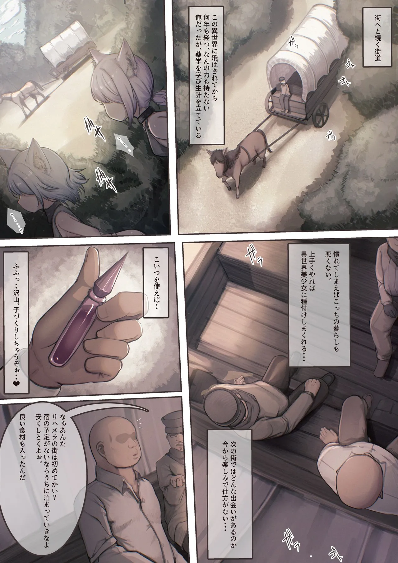 捕まえた女盗賊を薬でメス堕ちさせて孕ませたらめっちゃ懐かれた Page.2