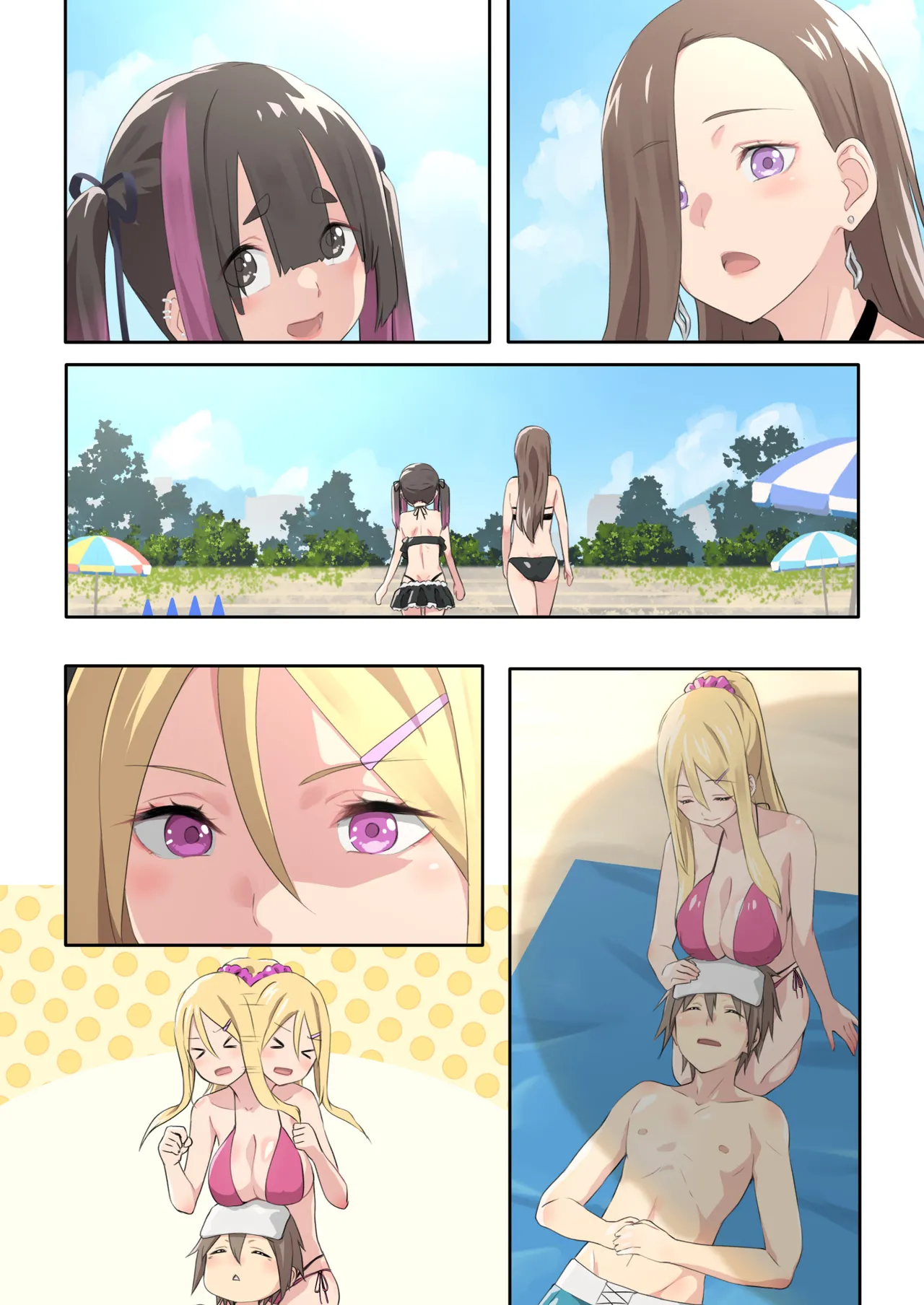 ぎゃるキャンv～ヤリサーの美女3人とエロ目的で海へ行く話～ Page.120