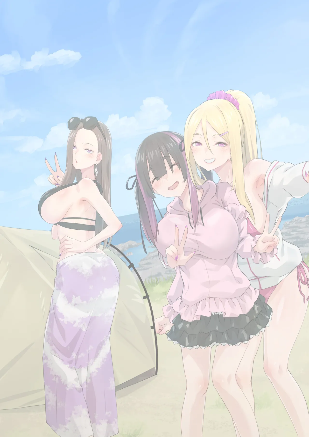 ぎゃるキャンv～ヤリサーの美女3人とエロ目的で海へ行く話～ Page.161
