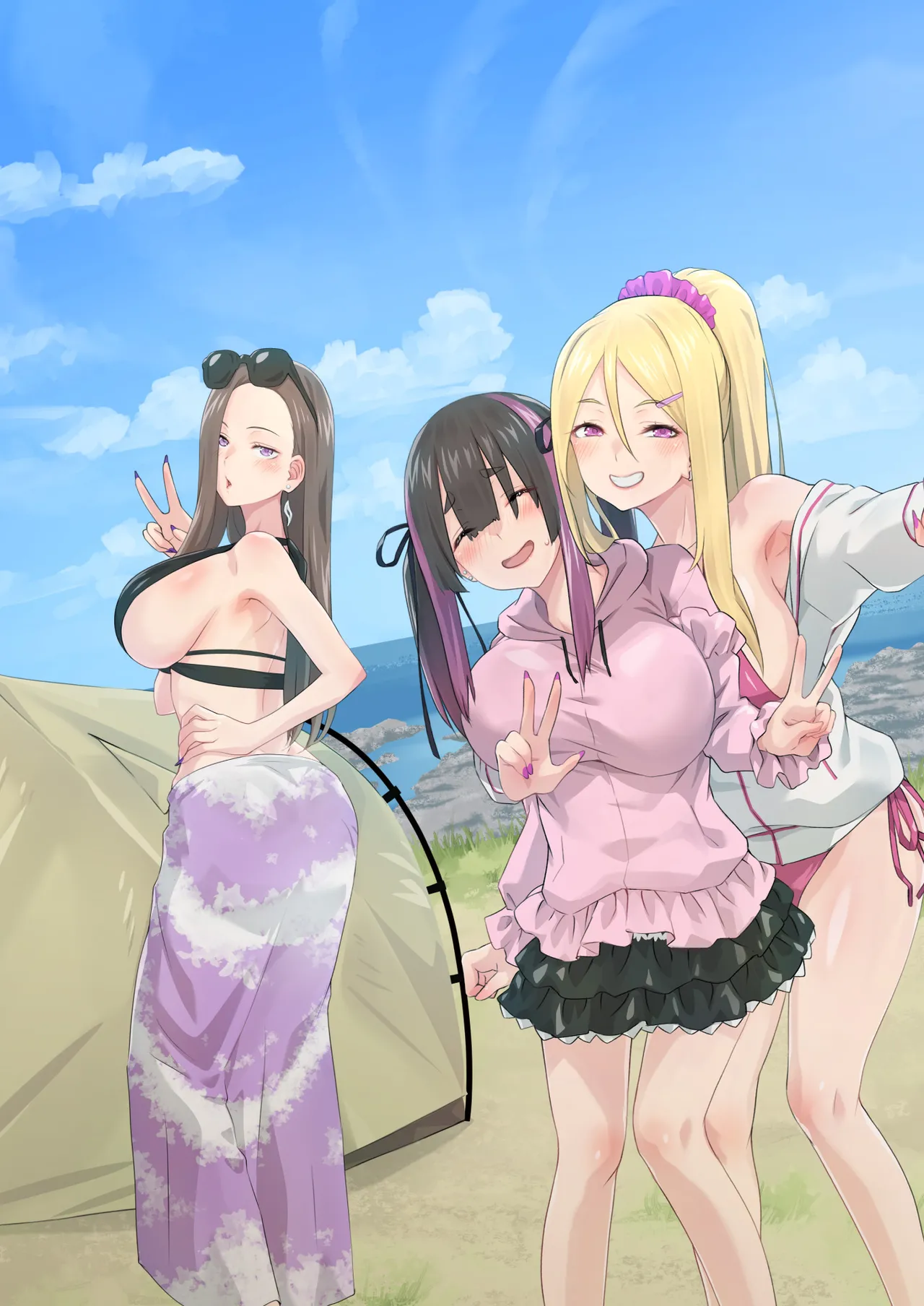 ぎゃるキャンv～ヤリサーの美女3人とエロ目的で海へ行く話～ Page.87