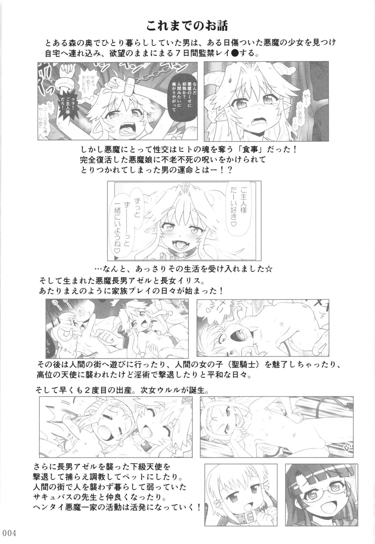 悪魔娘日誌 ～傷ついた悪魔娘を拾ってヤた男、やがて・・・～ Vol.3 Page.3