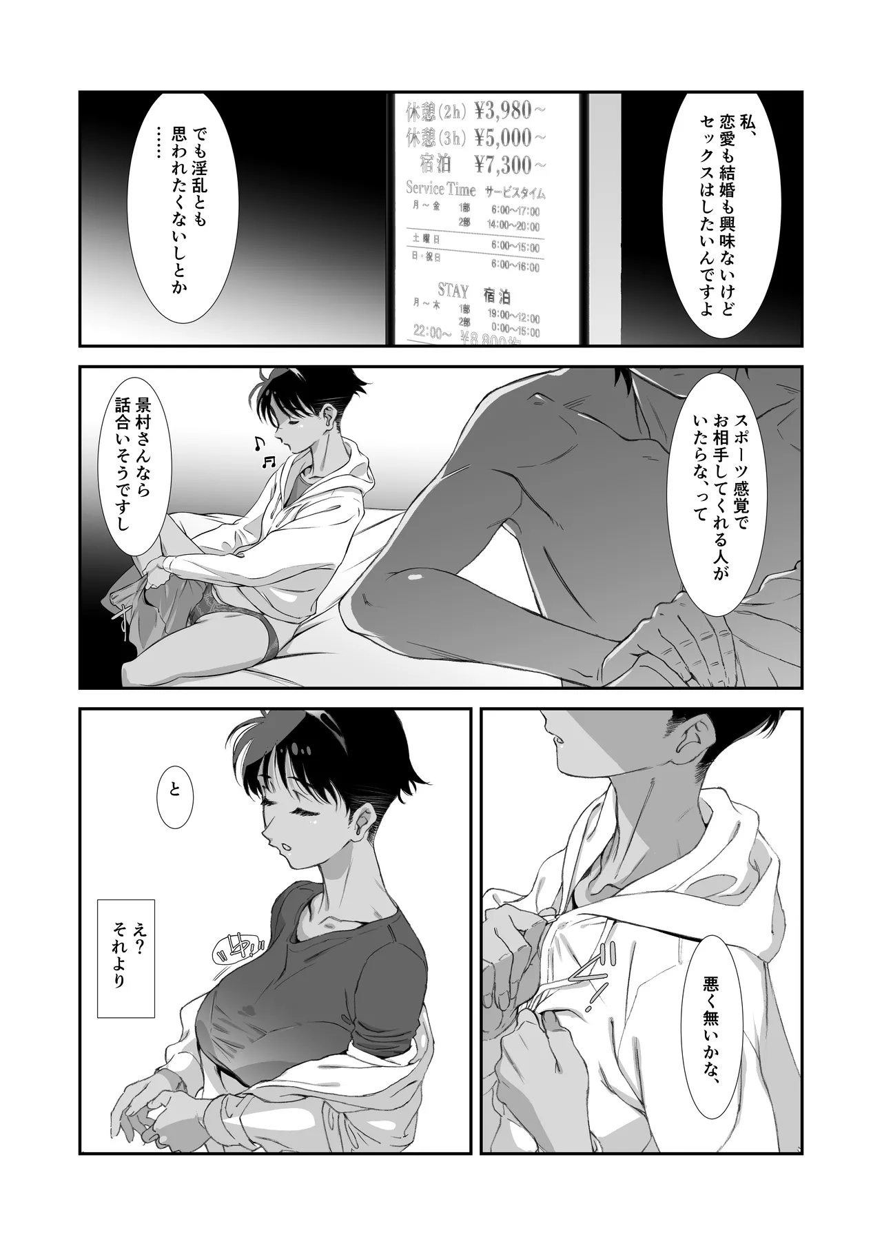 ボーイッシュアラサーはメンドー抜きでセックスしたい Page.6