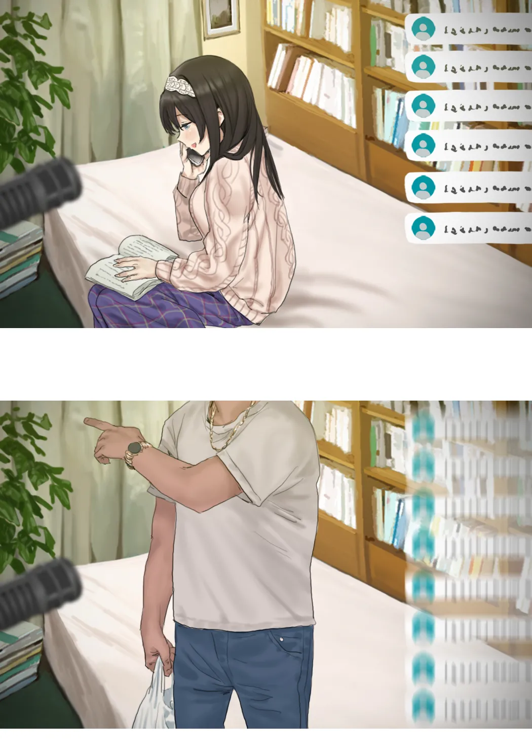アイドルたちの黒いエロ絵本 Page.49