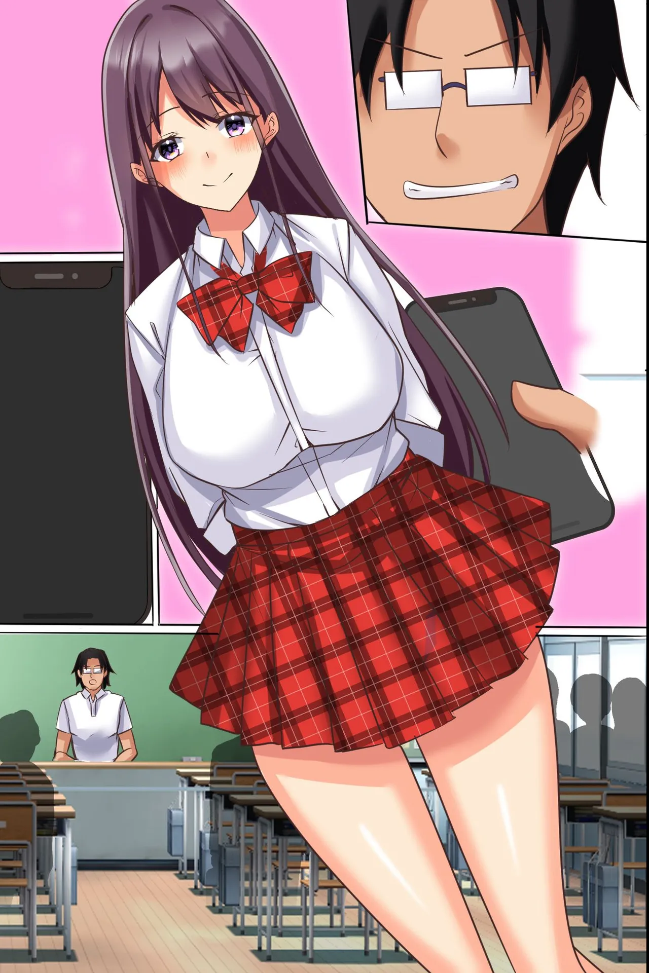 このアプリすごい！真面目で可愛い制服女子たちの常識を変えて片っ端からハメまくる陰キャ童貞教師 Page.47