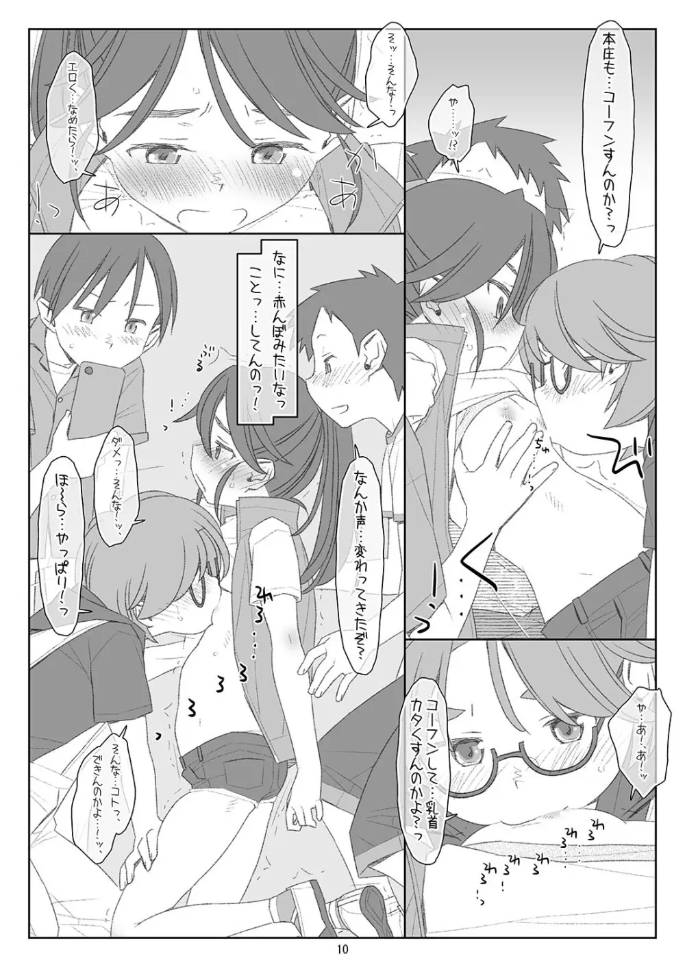 ぼくたちのスーパーアプリ 角オナさせられちゃうスポーツ少女本庄ちゃん編 Page.9